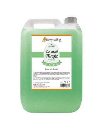DezynaDog De-Matt Magic Shampoo - szampon zapobiegający kołtunieniu się sierści i ułatwiający rozczesywanie, koncentrat 1:10 - 5L