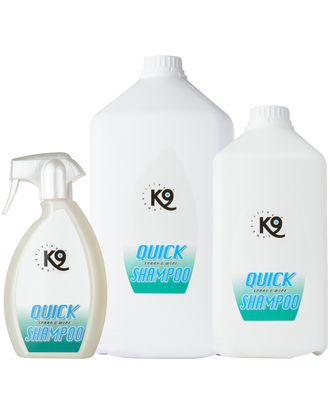K9 Quick Shampoo - suchy szampon dla konia, z łagodzącym aloesem