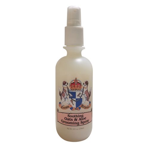 Crown Royale Soothing Oats & Aloe Spray - łagodząco-nawilżająca odżywka do problematycznej skóry psa, z owsem i aloesem
