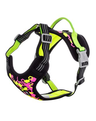 Hurtta Weekend Warrior Harness Neon II Licorice - szelki dla aktywnych psów