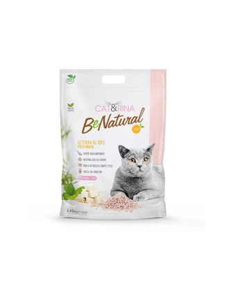 Cat&Rina BeNatural Tofu Litter Peach - roślinny żwirek zapachowy dla kota, brzoskwinia, zbrylający, biodegradowalny pellet - 6x 5,5L