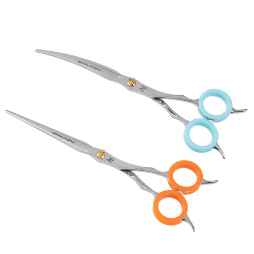 P&W Asian Style Set Scissors (Curved & Straight) 7