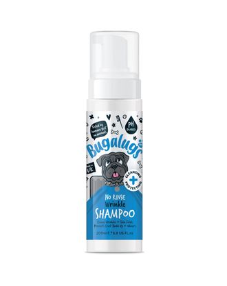 Bugaugs Wrinkle No Rinse Shampoo 200ml - szampon z chlorcheksydyną do fałdów skórnych psa i kota  psa i kota