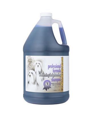 1 All Systems Professional Formula Whitening Shampoo - szampon usuwający przebarwienia z każdej sierści - 3,8L
