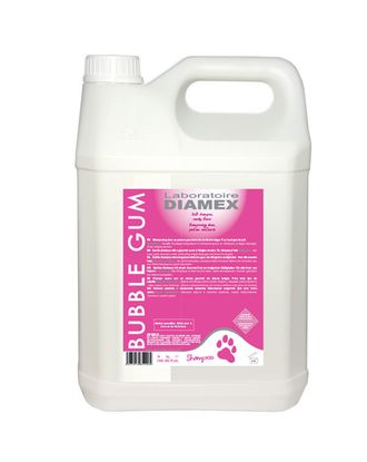 Diamex Bubble Gum - szampon do każdego rodzaju sierści, o zapachu gumy balonowej, koncentrat 1:8 - 5L