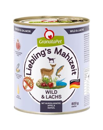 GranataPet Venison & Salmon - bezzbożowa mokra karma dla psa, dziczyzna i łosoś