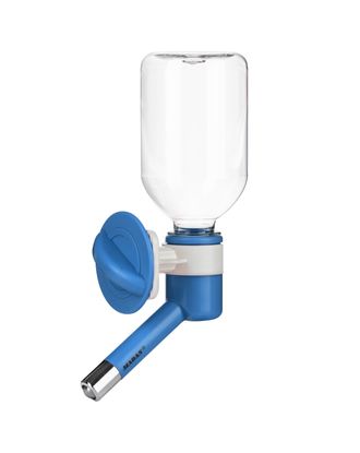 Madan Water Adapter With Bottle 330ml - automatyczne poidło dla psa, z butelką, okrągłe - Niebieski