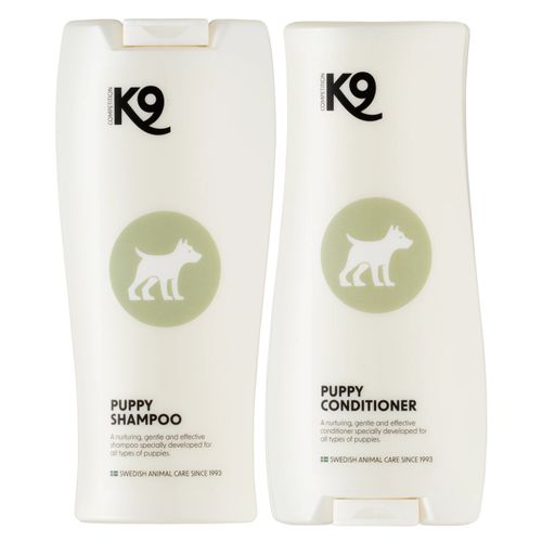 K9 Puppy Aloe Vera Set - zestaw delikatnych kosmetyków dla szczeniaka, szampon i odżywka z aloesem