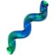 KONG Treat Spiral Stick Green Blue - zabawka na przysmaki dla psa, gumowy patyk, zielono-niebieski