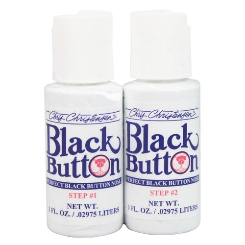 Chris Christensen Black Button 2x30ml - preparat niwelujący przebarwienia i przywracający czarny kolor nosa u psa