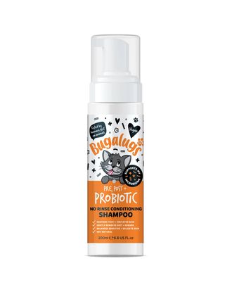 Bugalugs Pre, Post + Probiotic No Rinse Conditioning Shampoo for Cats 200ml - probiotyczny szampon dla kota bez spłukiwania