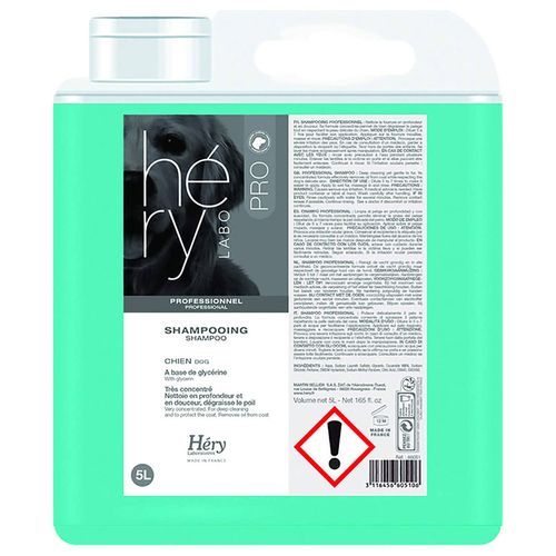 Hery Professional 5L - silnie oczyszczający szampon do pierwszego, zasadniczego mycia sierści, koncentrat 1:6