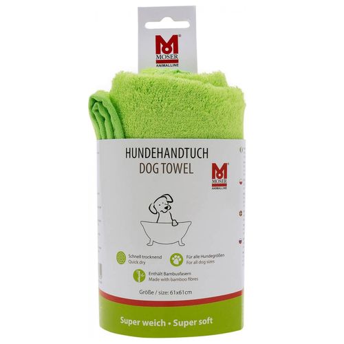 Moser Dog Towel 61x61cm - mięciutki ręcznik z włóknami bawełny i bambusa