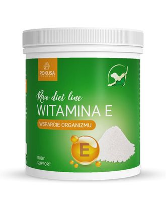 Pokusa Raw Diet Line Witamina E 300g - witamina E dla psa i kota, proszek