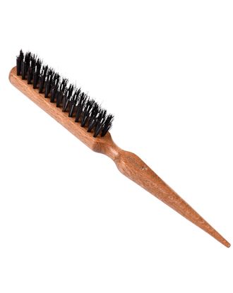 Blovi Wood Brush 22,5cm - płaska, wąska szczotka z naturalnego włosia i nylonu, do puszenia i tapirowania włosa