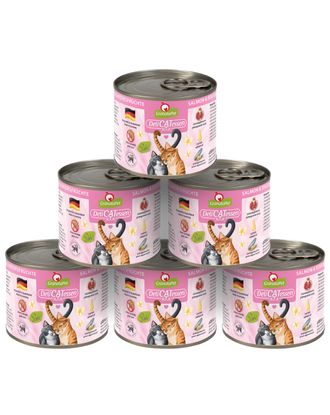 GranataPet DeliCatessen Salmon & Seafood - bezzbożowa mokra karma dla kota, łosoś i owoce morza - 6x 200g