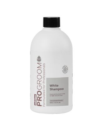 ProGroom White Shampoo 500ml - szampon do białej i jasnej sierści psa i kota, koncentrat 1:4