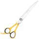 Geib Crab Curved Lefty Scissors Level 1 8,5"- wysokiej jakości nożyczki gięte do strzyżenia zwierząt z jednostronnym mikroszlifem, leworęczne