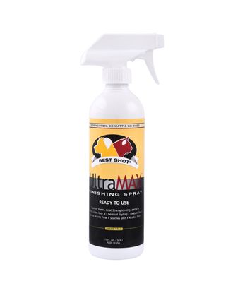 Best Shot UltraMax Pro Finishing Spray - odżywczy preparat o działaniu rozkołtuniającym, nabłyszczającym i nawilżającym sierść - 500ml