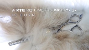 Artero One Chunkers 7" - profesjonalne degażówki z szerokimi ząbkami do szybkiego przerzedzania szaty, 27 ząbków