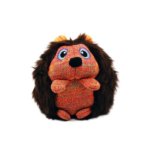 KONG ZigWigz Hedgehog M 13cm - włochata maskotka dla psa, jeż o unikalnej fakturze, z piszczałką