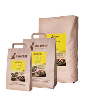 Escapure Premium Pute - wysokiej jakości karma dla psa, indyk wypiekany w piecu