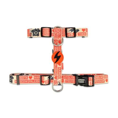 Dashi La Casa De Papel Jarana Back Harness - regulowane szelki guard dla psa, motyw z serialu Dom z Papieru, beżowe