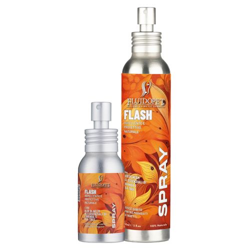 FluidoPet Flash Spray - preparat ograniczający ryzyko kontaktu z insektami, dla psa i kota