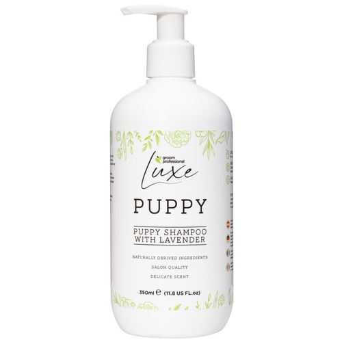 Groom Professional Luxe Puppy Shampoo 350ml - łagodny szampon dla szczeniąt, o zapachu lawendy, koncentrat 1:30