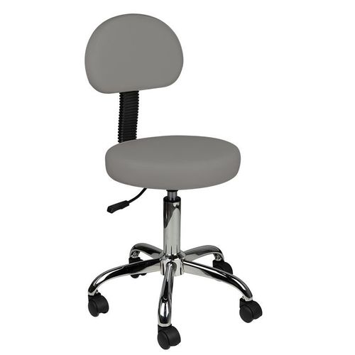 Activ AM-9934 - krzesło groomerskie z oparciem oraz regulacją wysokości, szare
