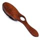 Blovi Brown Wood Brush 24cm - duża, drewniana szczotka z włosiem naturalnym, rozczesywaczem i otworem na palec, dla ras długowłosych