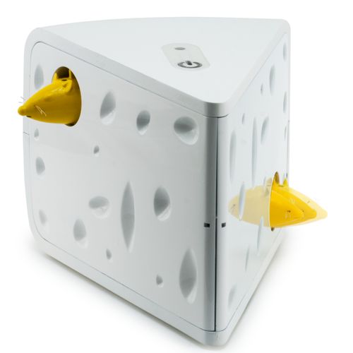 PetSafe Cheese Automatic Cat Toy - interaktywna zabawka dla kota, ser z myszkami