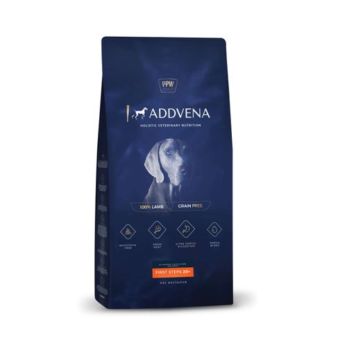 Addvena First Steps 20+ - sucha karma dla szczeniąt ras dużych, z jagnięciną, bez zbóż