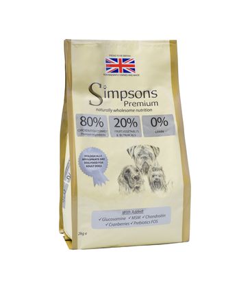Simpsons Premium 80/20 Adult Meat &amp; Fish - karma dla psów,  mięso i ryby - 2kg