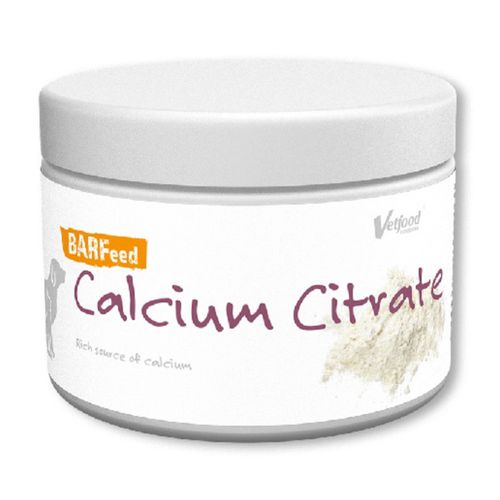 Vetfood BARFeed Calcium Citrate 300g - cytrynian wapnia, przyswajalne źródło wapnia dla psa i kota