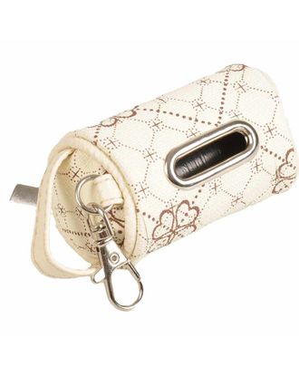Flamingo Vito Poop Bag Holder White - szykowne etui na woreczki + rolka woreczków
