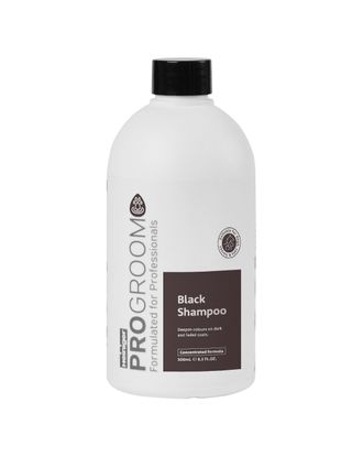 ProGroom Black Shampoo 500ml - szampon do czarnej i ciemnej sierści psa i kota, koncentrat 1:4