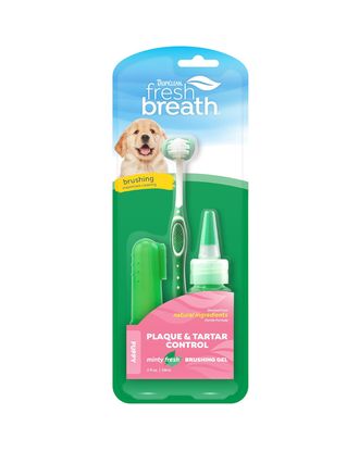 Tropiclean Oral Care Kit Puppy - zestaw do czyszczenia zębów szczeniąt