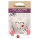 Flamingo Cat Lovu Heart - zabawka z kocimiętką, serce z dzwoneczkiem