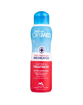 Tropiclean Oxymed Medicated Shampoo - kojący szampon dla psów i kotów z wrażliwą skórą - 355ml