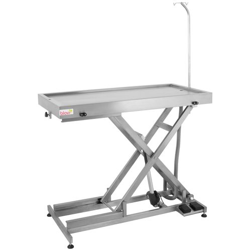 Blovi VT12 Veterinary Table 120x60 cm - stół zabiegowy weterynaryjny, bardzo nisko opuszczany, ze stali nierdzewnej