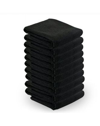 Activ ręcznik z mikrofibry 73x40cm, czarny, zestaw 10szt.