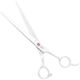 Jargem Straight Scissors - lekkie nożyczki groomerskie proste z różowym diamencikiem