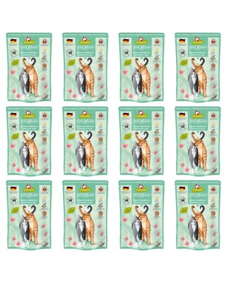 GranataPet DeliCatessen Venison & Tuna - bezzbożowa mokra karma z dziczyzną i tuńczykiem, saszetki dla kota - 12x 85g