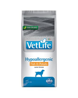 Farmina Vet Life Hypoallergenic Fish & Potato 2kg - pełnoporcjowa karma weterynaryjna dla psa, zmniejszająca nietolerancję na składniki odżywcze, z rybą i batatami