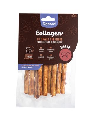 Record Collagen+ Premium Snack - przekąska dla małego psa, bogata w kolagen