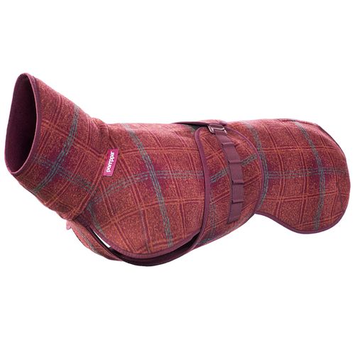 Woolie Pomppa Maroon - sweter z wełną dla psa, bordowy