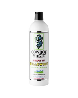 Cowboy Magic Shine In Yellowout Whitening Shampoo - szampon niwelujący zażółcenia i podkreślający naturalny kolor sierści - 473ml
