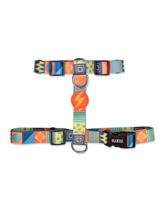 Dashi Terracotta Back Harness - regulowane szelki guard dla psa, wzór z kolorową mozaiką