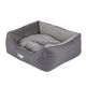 Biglo Bed Milano Minky Gray - wygodne legowisko, posłanie dla psa, szare
